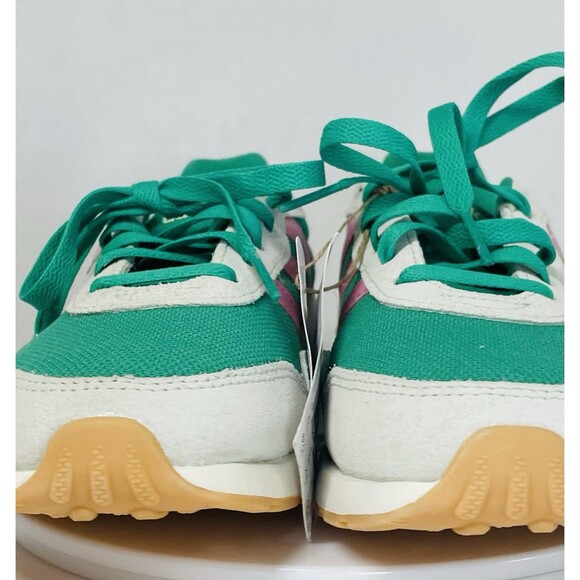 Adidas Run 60s 4.0 Running Shoe Women’s 6.5 Semi Court Green/ Bliss Pink JR6631 - Picture 8 of 14